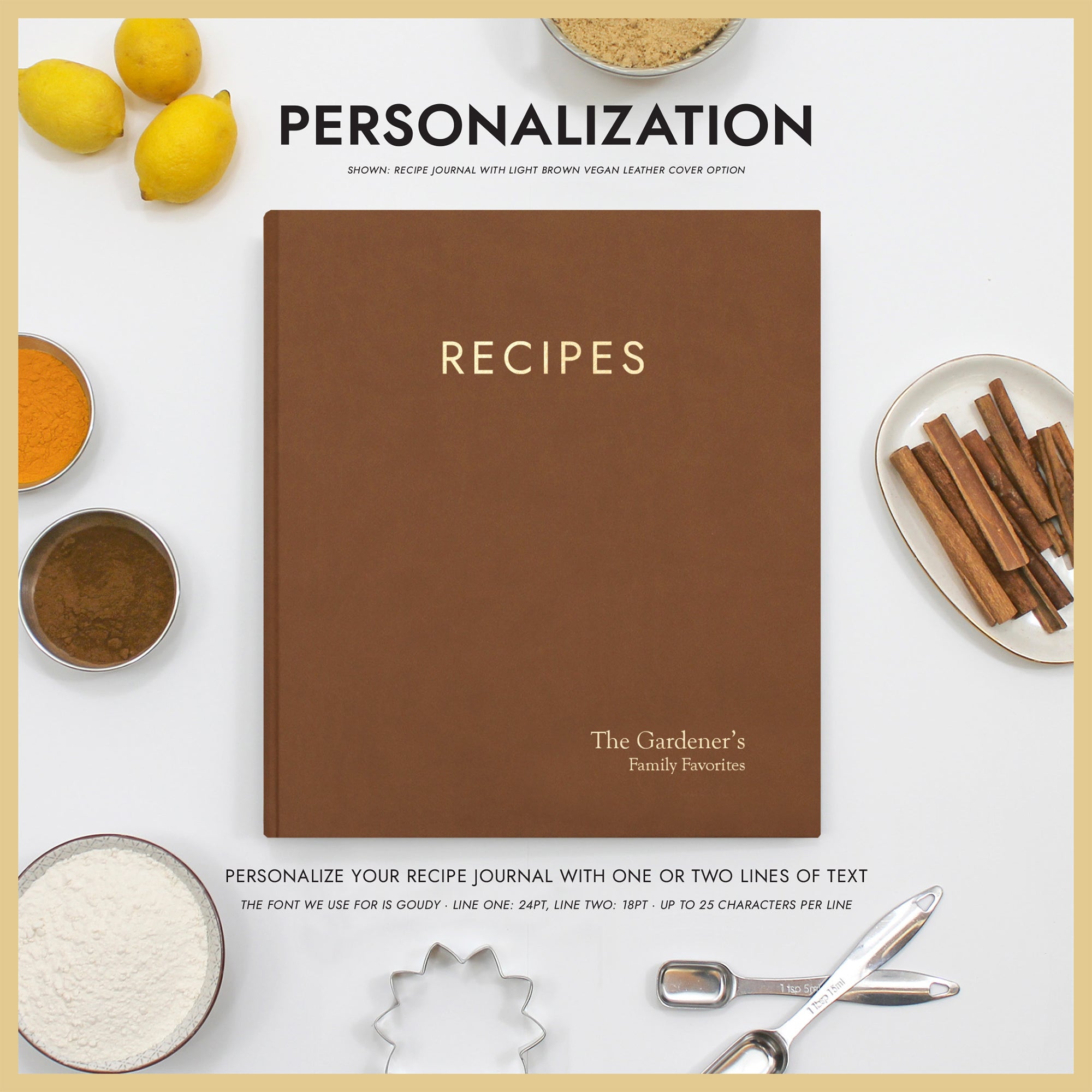 Recipe Journal | Personalized Recipe Binder & Cookbook