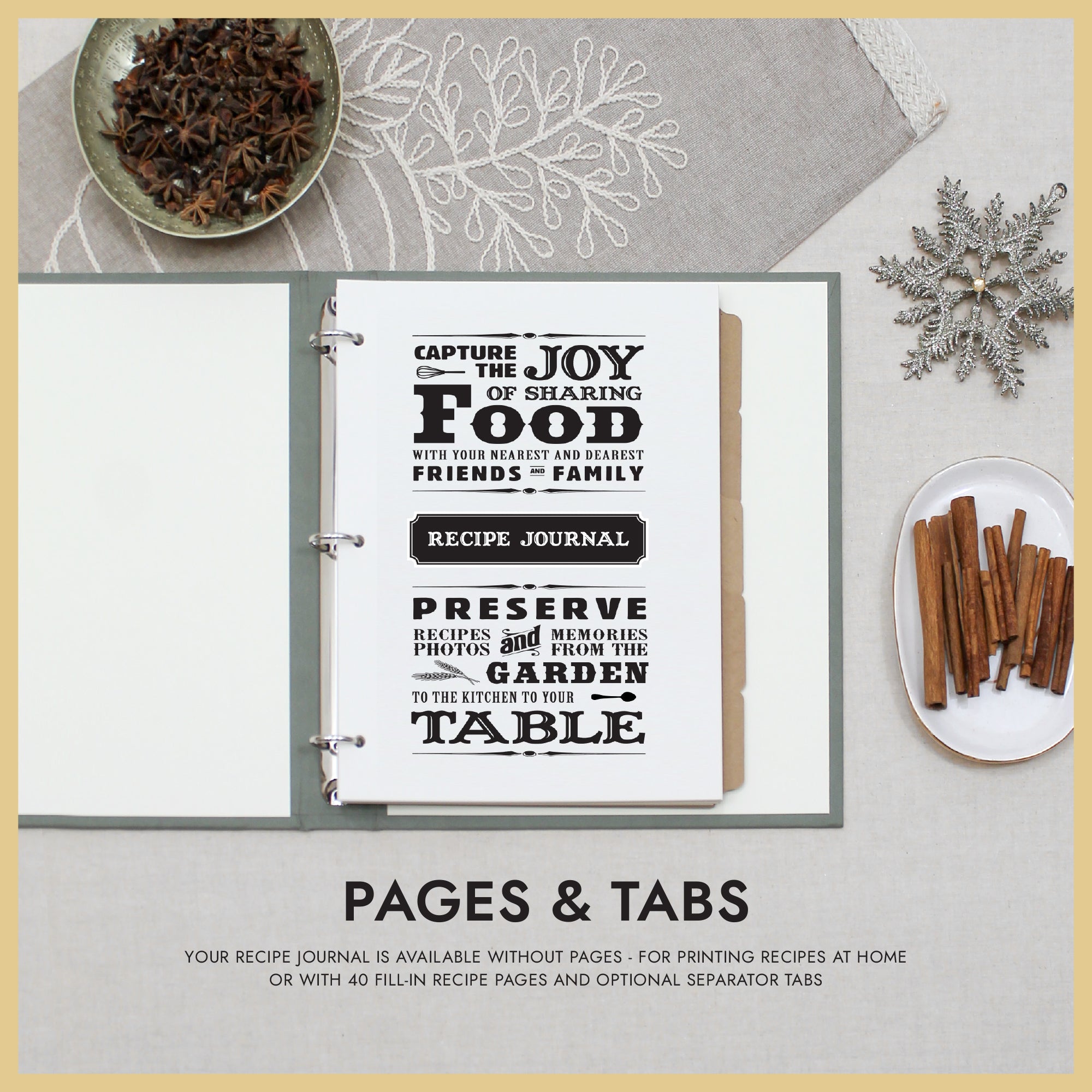 Recipe Journal | Personalized Recipe Binder & Cookbook | Rag & Bone Bindery Recipe Journal | Personalized Recipe Binder & Cookbook | Rag & Bone Bindery