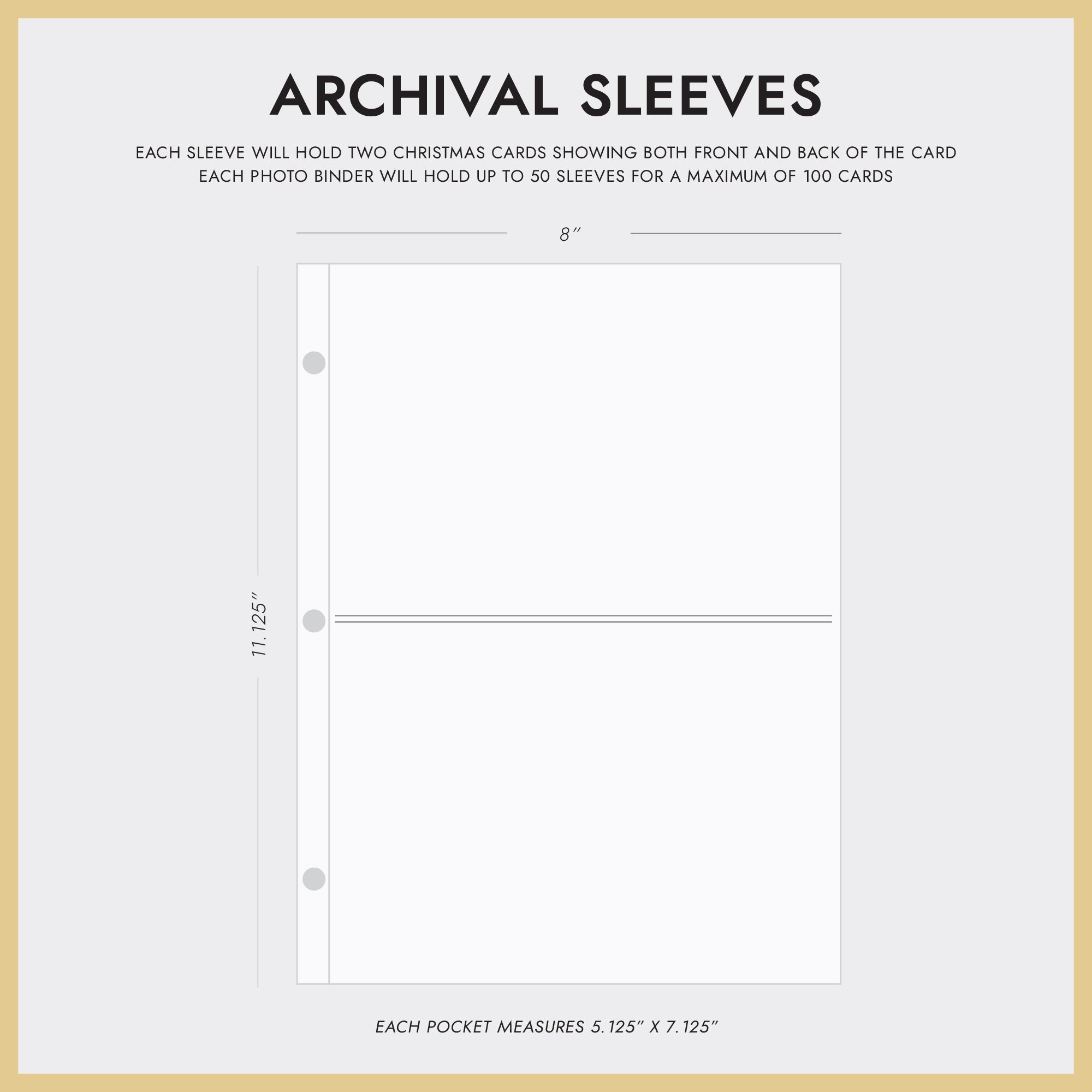 The Christmas Card Album | Navy Blue Cotton The Christmas Card Album | Navy Blue Cotton