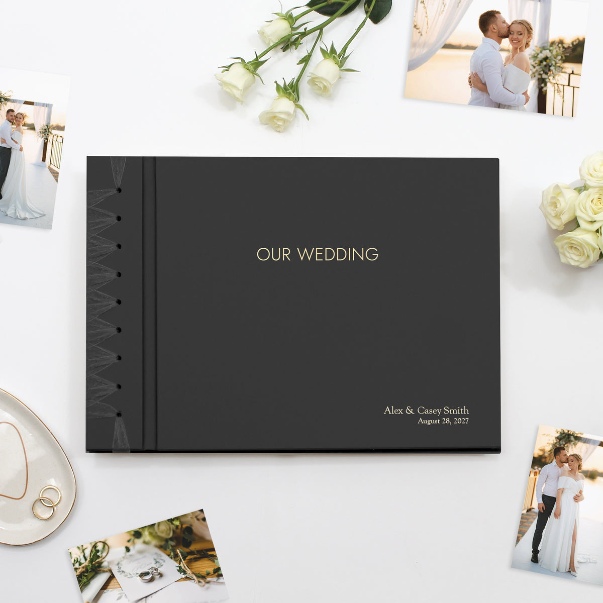 Wedding Album 10 x 15 | Black Vegan Leather