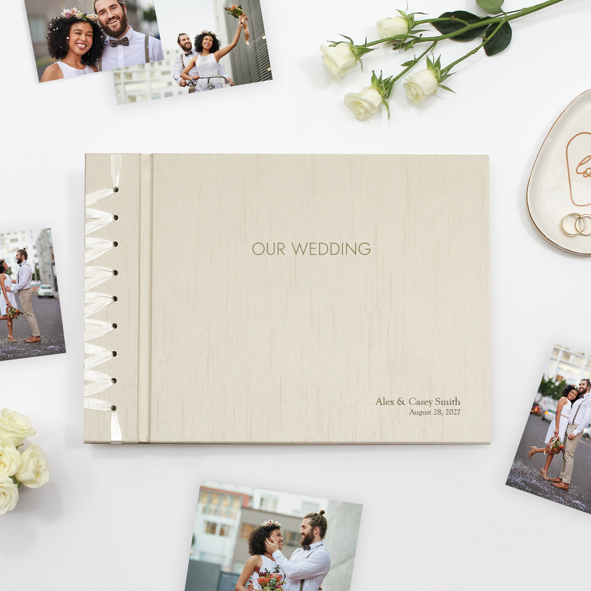 Wedding Album 10 x 15 | Ivory Silk