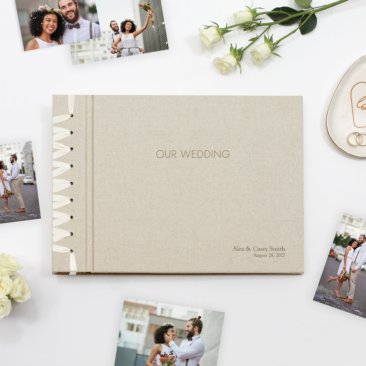 Wedding Album 10 x 15 | Natural Linen
