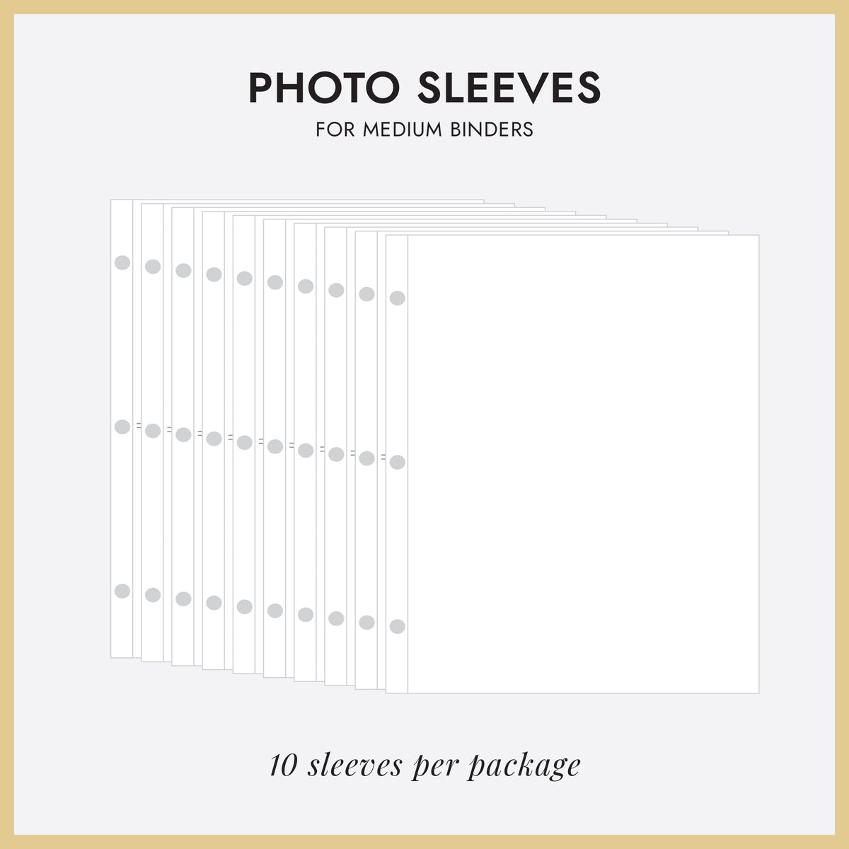 Medium 3-Ring Clear Pocket Album Refill: 6x8
