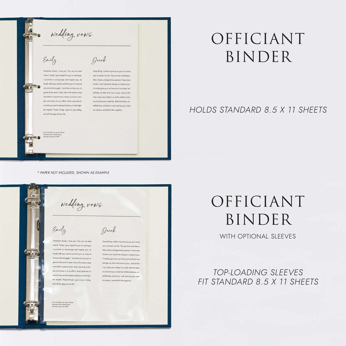 Officiant Binder | Cover: Mango Cotton | Available Personalized