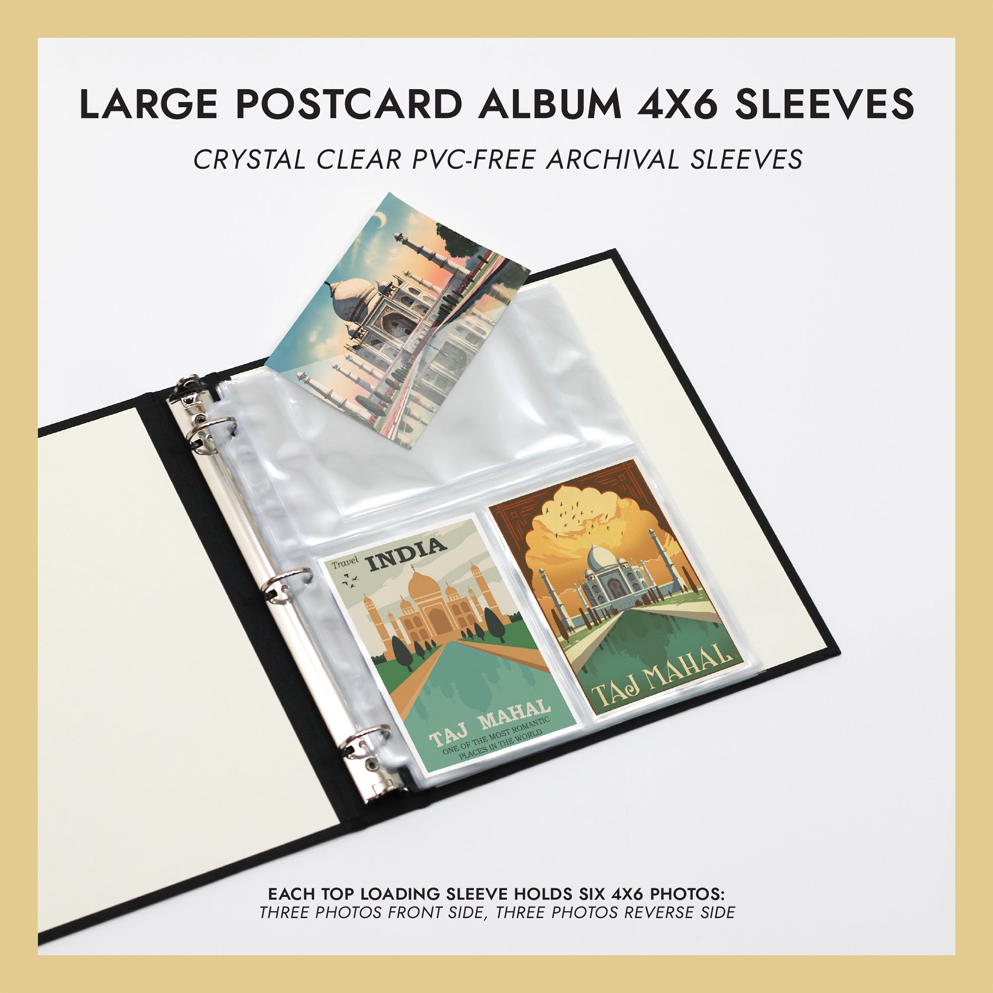 4x6 Large Postcard Album Sleeves (for 4x6 Postcards) Set Of 10 4x6 Large Postcard Album Sleeves (for 4x6 Postcards) Set Of 10