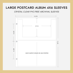 6x4 card sleeves Distilled Compatible Card Sleeve Bundle (8801 x 1 + 8807 x 4) Sheet protectors for organizing 4 x 6 recipe cards Pro-Safe 4" x 6" Photo