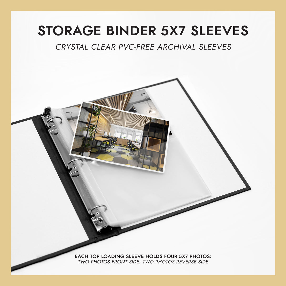 5x7 Storage Binder Sleeves (for 5x7 Photos) Set Of 10