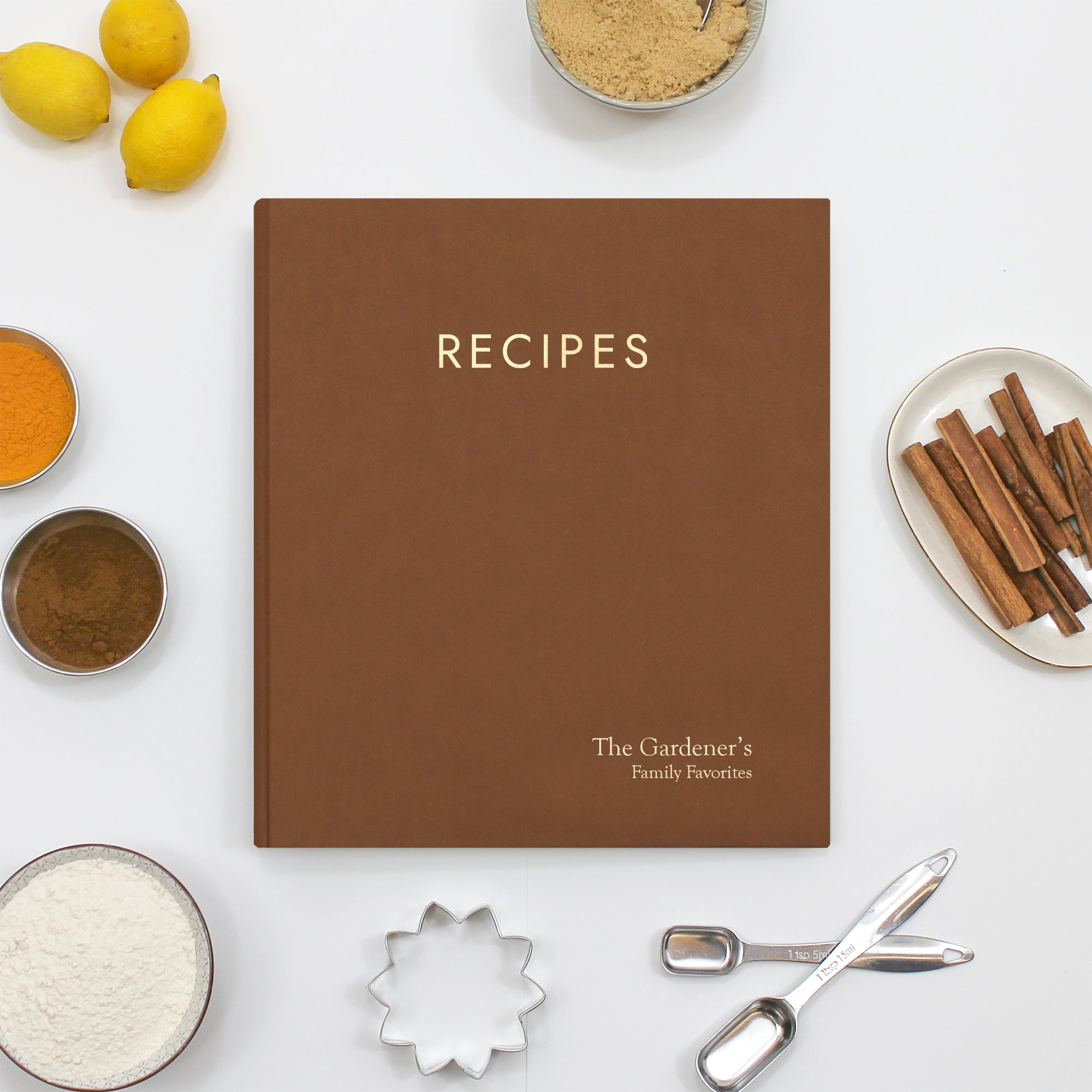The Recipe Journal | Brown Vegan Leather The Recipe Journal | Brown Vegan Leather