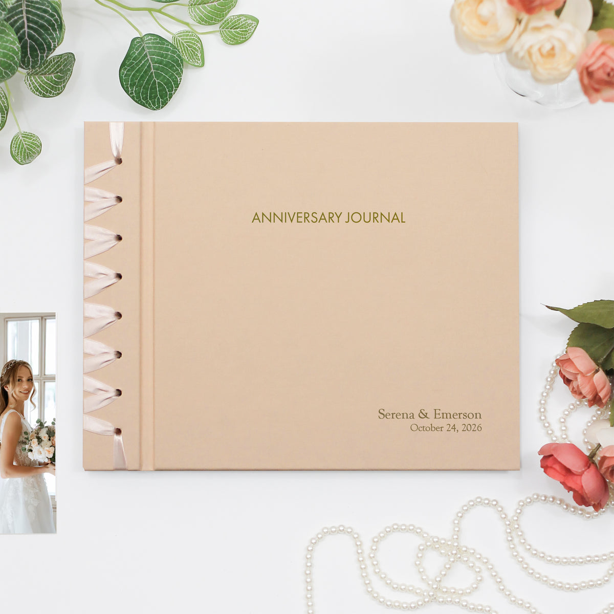 The Anniversary Journal | Peachy Pink Cotton