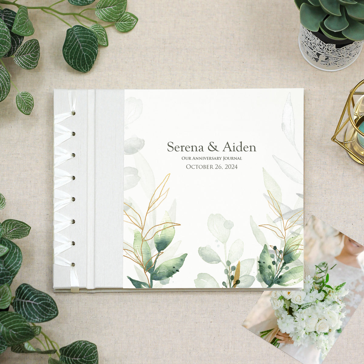 Anniversary Journal | Printed Cover: Botanical Garden | Available Personalized