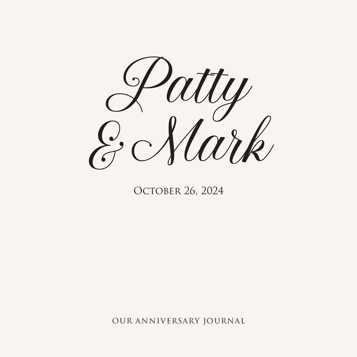 Personalized Anniversary Journal Charming