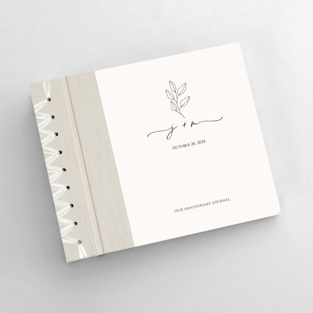 Personalized Anniversary Journal Initialed