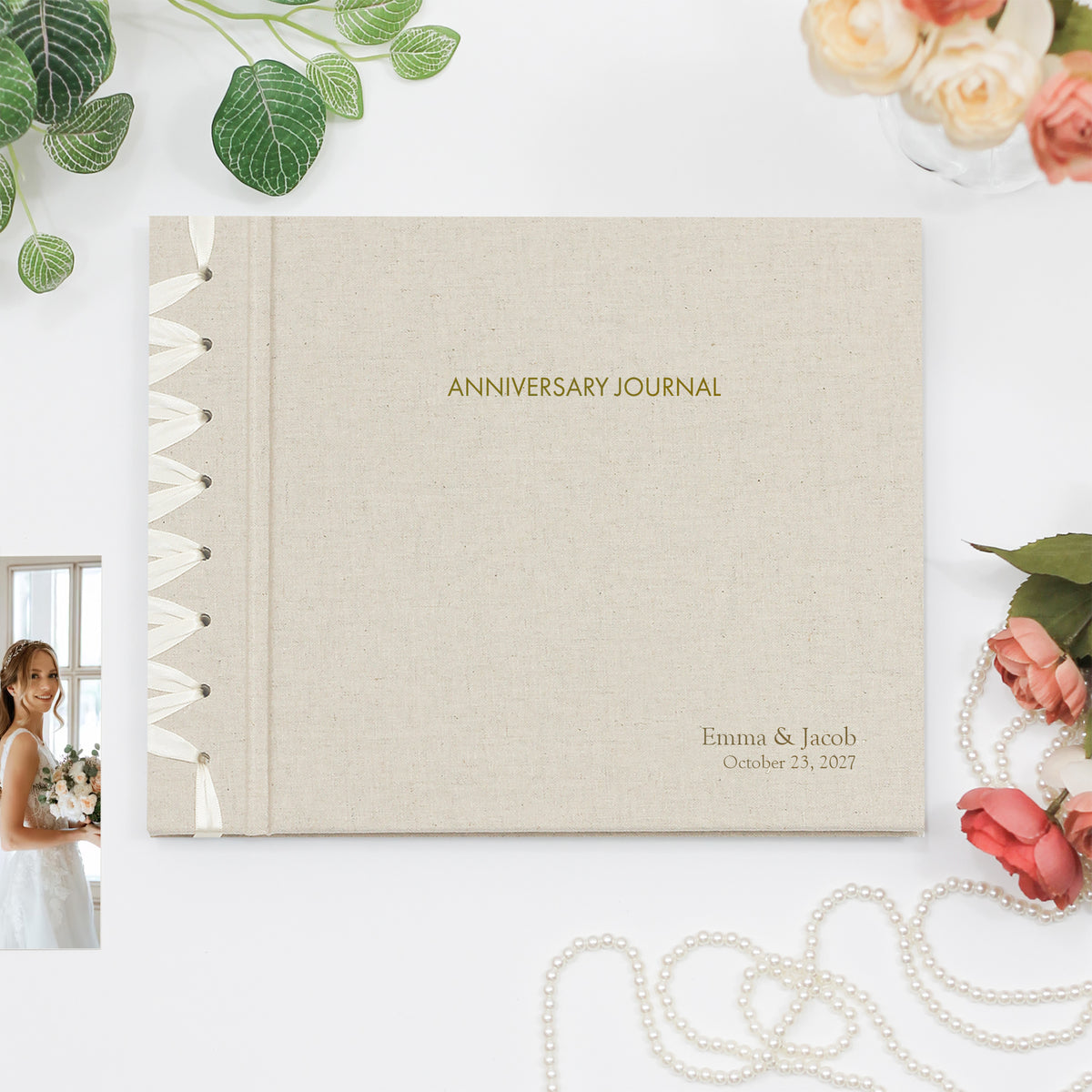 The Anniversary Journal | Natural Linen