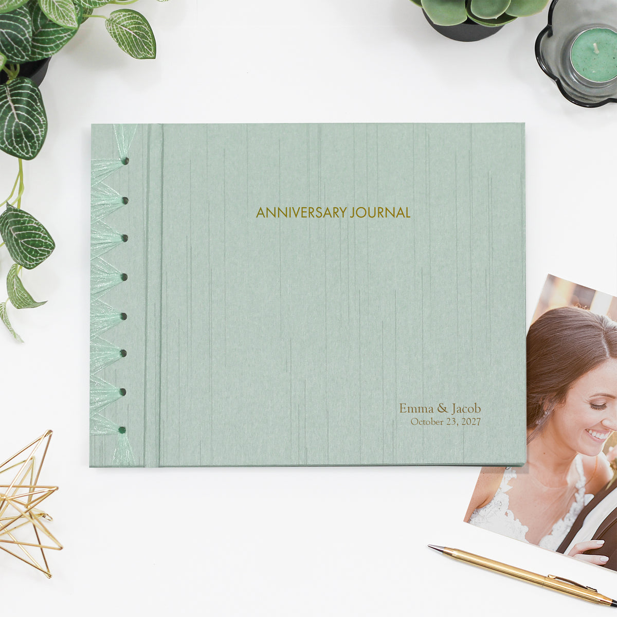 The Anniversary Journal | Robin's Egg Blue Silk