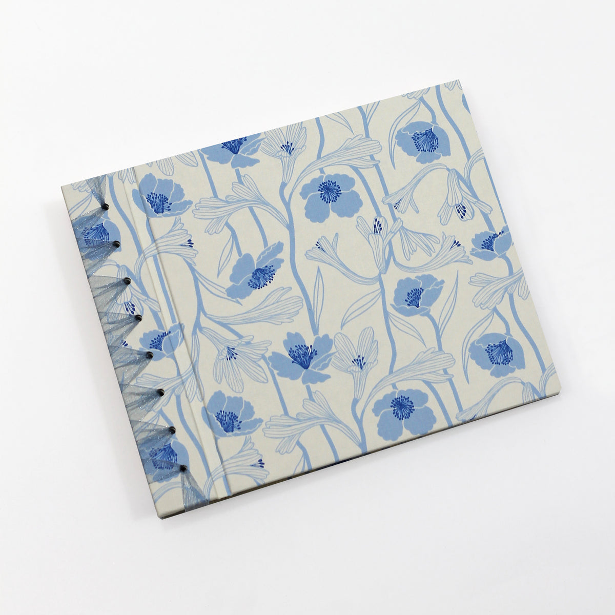 Small 9 x 12 Paper Page Album | Limited Edition Cover: Water Flowers White