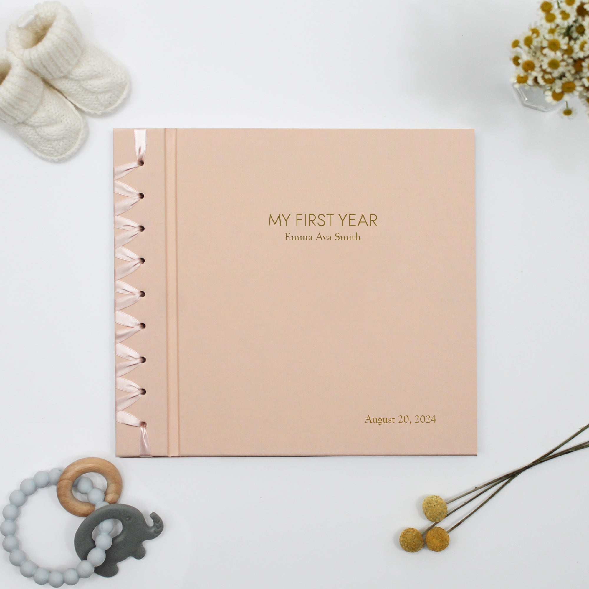 Baby’s First Book | Personalized Baby Memory Book | Rag & Bone Bindery