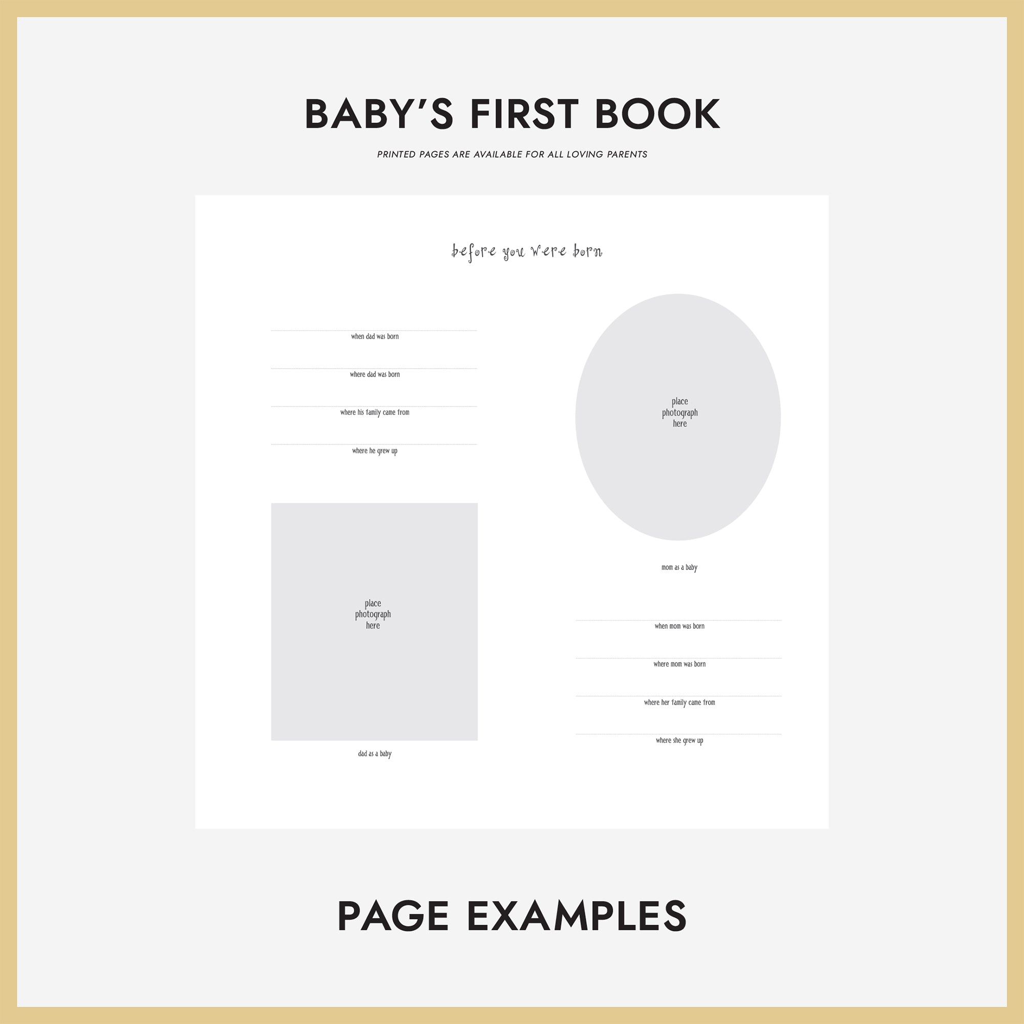 Baby's First Book | Printed Cover: Safari Blue | Available Personalize - Rag & Bone Bindery baby-s-first-book-printed-cover-safari-blue-available-personalize-rag-bone-bindery