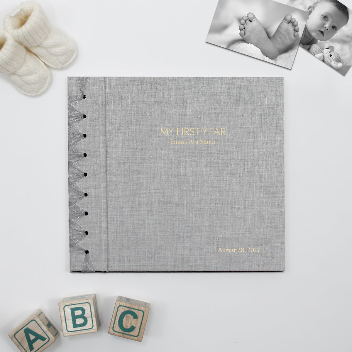 Baby's First Book | Light Gray Linen