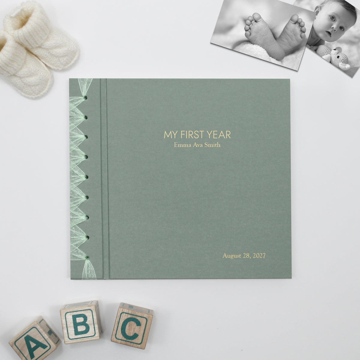 Baby's First Book | Jade Green Cotton