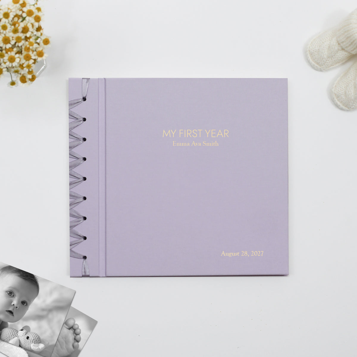 Baby's First Book | Lavender Cotton