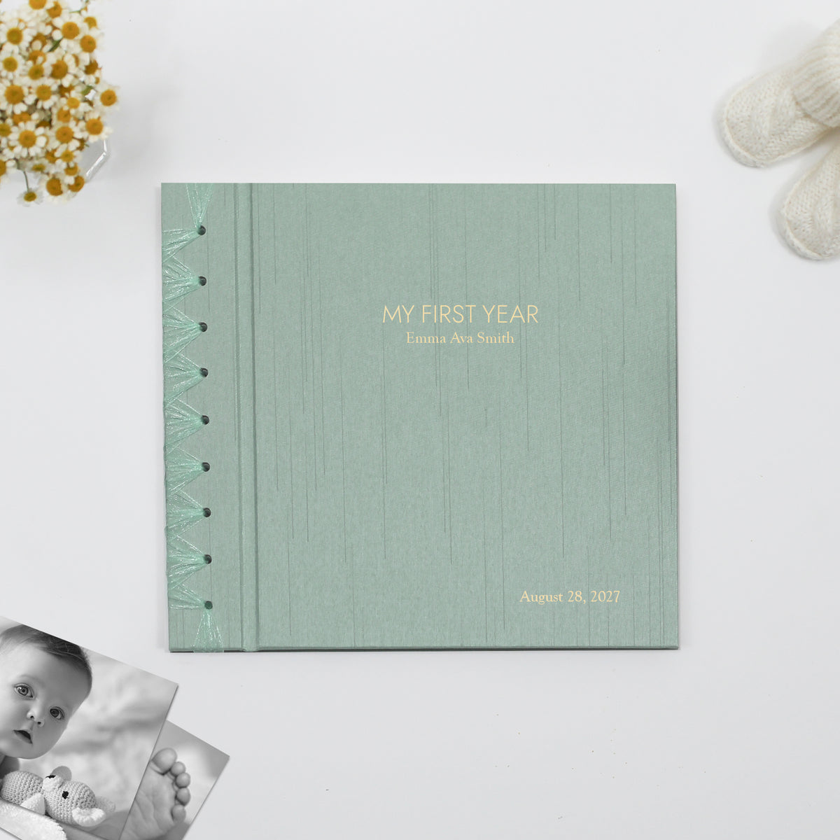 Baby's First Book | Robin's Egg Blue Silk