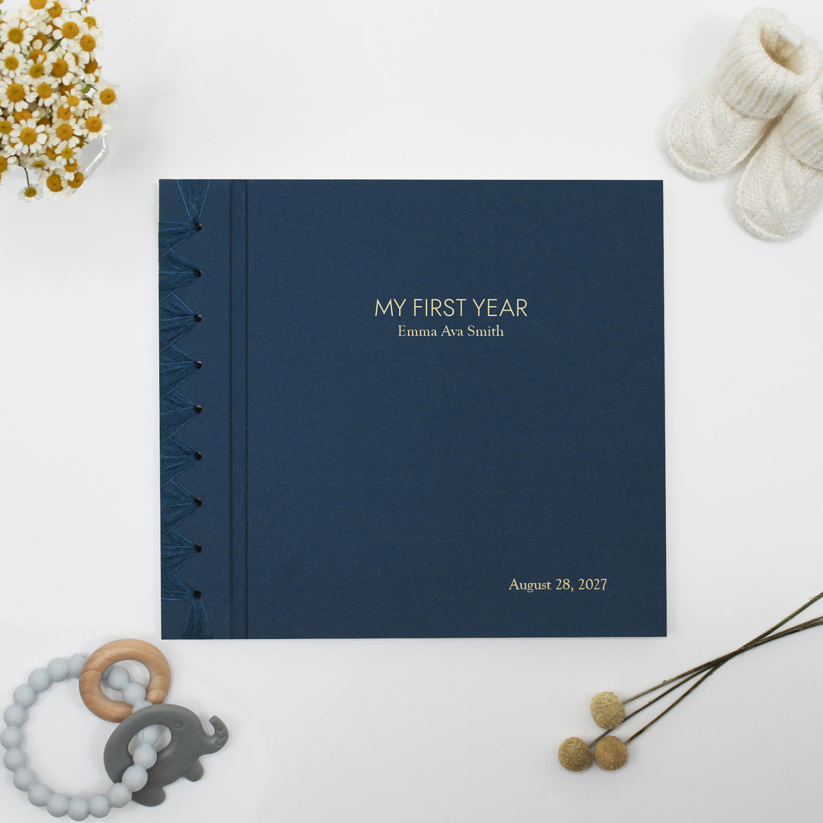 Baby's First Book | Navy Blue Cotton