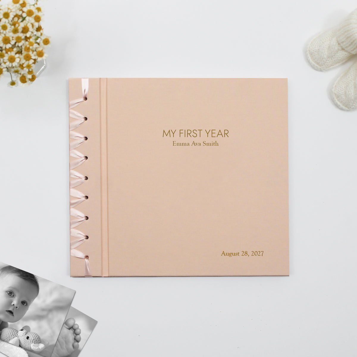 Baby's First Book | Peachy Pink Cotton