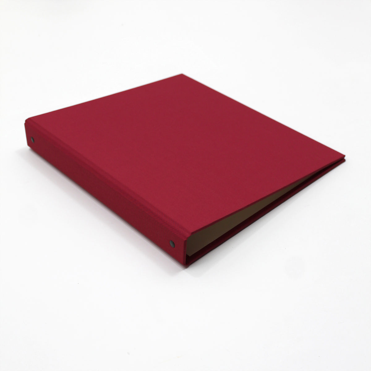Large Photo Binder For 8x10 Photos | Cover: Cranberry Red Cotton | Available Personalized