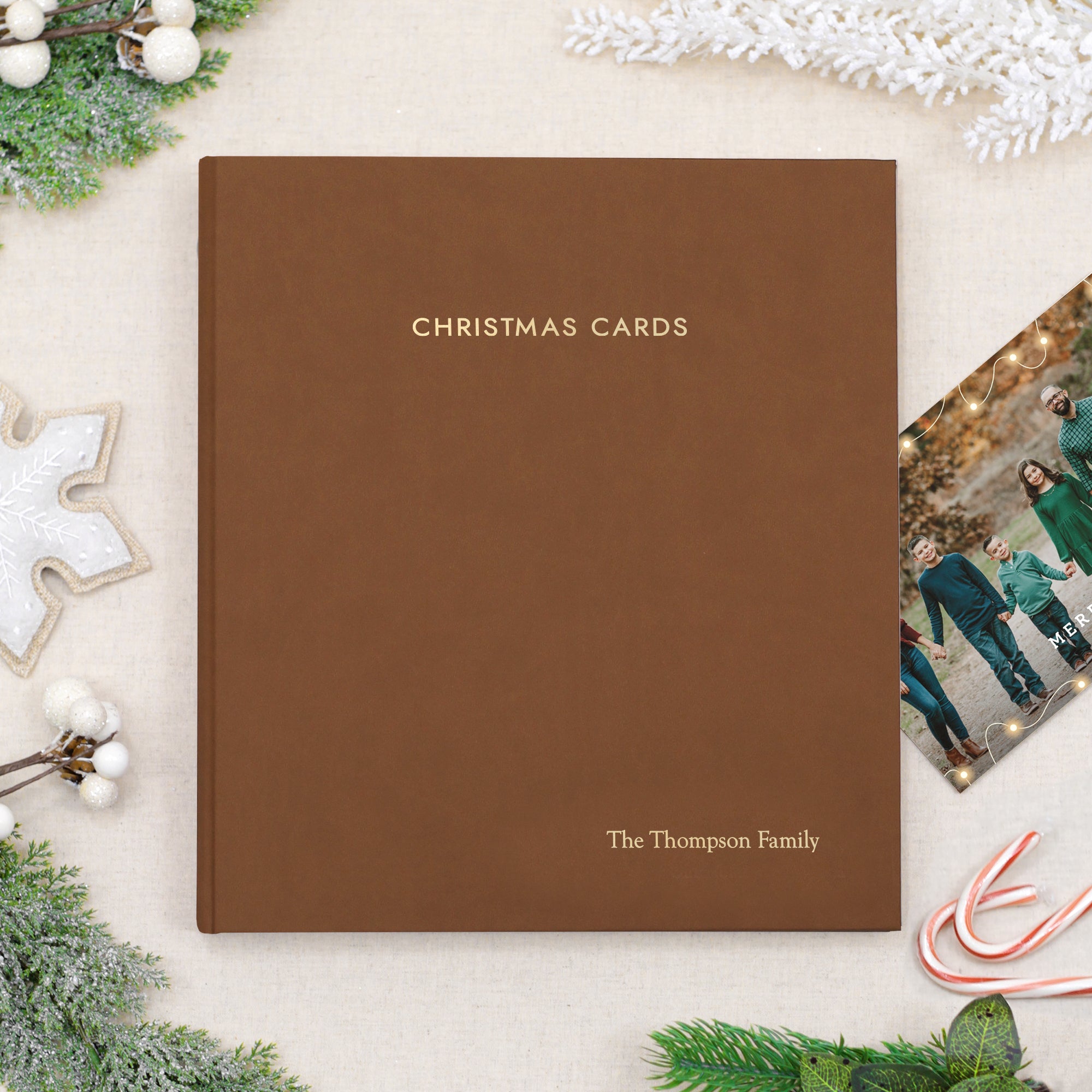 Christmas Card Album | Holiday Card Keepsake Binder | Rag & Bone Bindery Christmas Card Album | Holiday Card Keepsake Binder | Rag & Bone Bindery