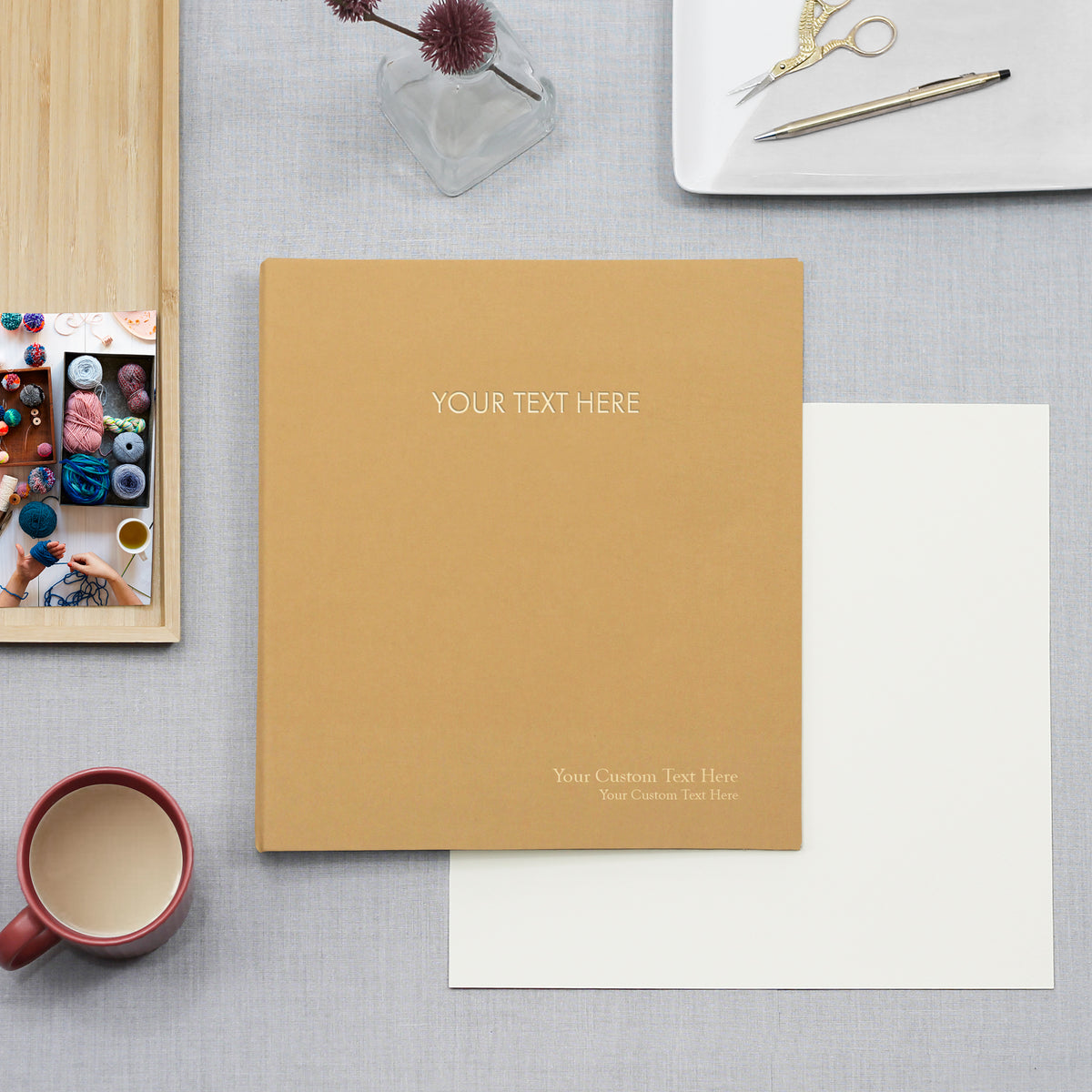 Custom Binder | Buttercup Yellow Cotton Cover