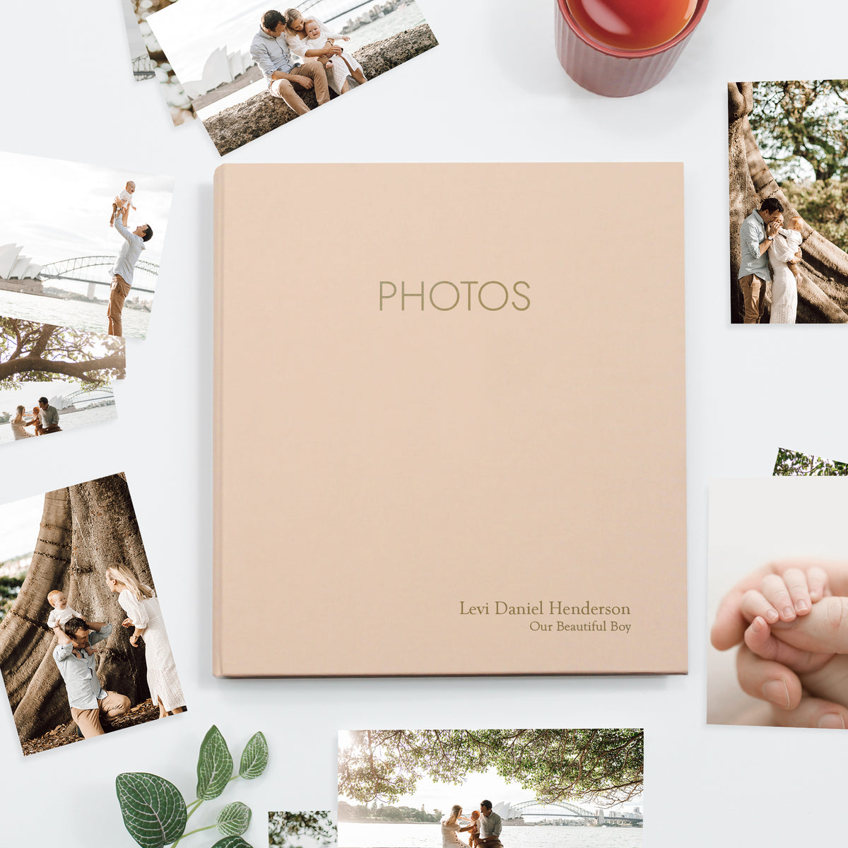 Large Photo Binder For 4x6 Photos | Peachy Pink Cotton