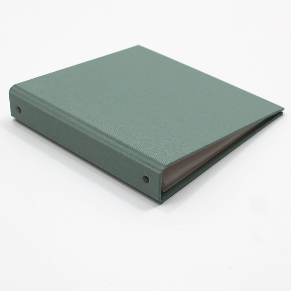 Medium Photo Binder For 4x6 Photos | Cover: Jade Green Cotton | Available Personalized