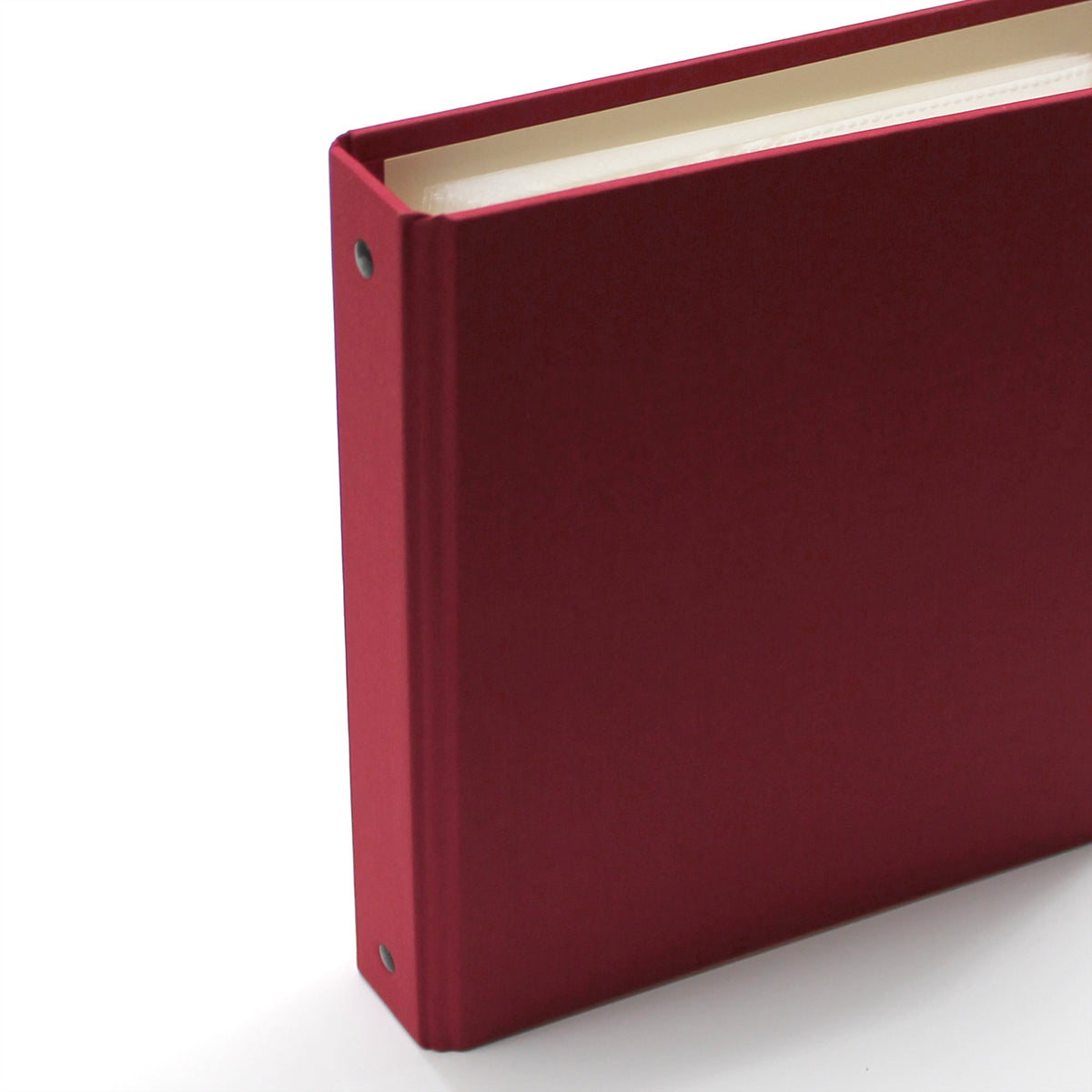 Medium Postcard Album | Cover: Cranberry Red Cotton | Available Personalized