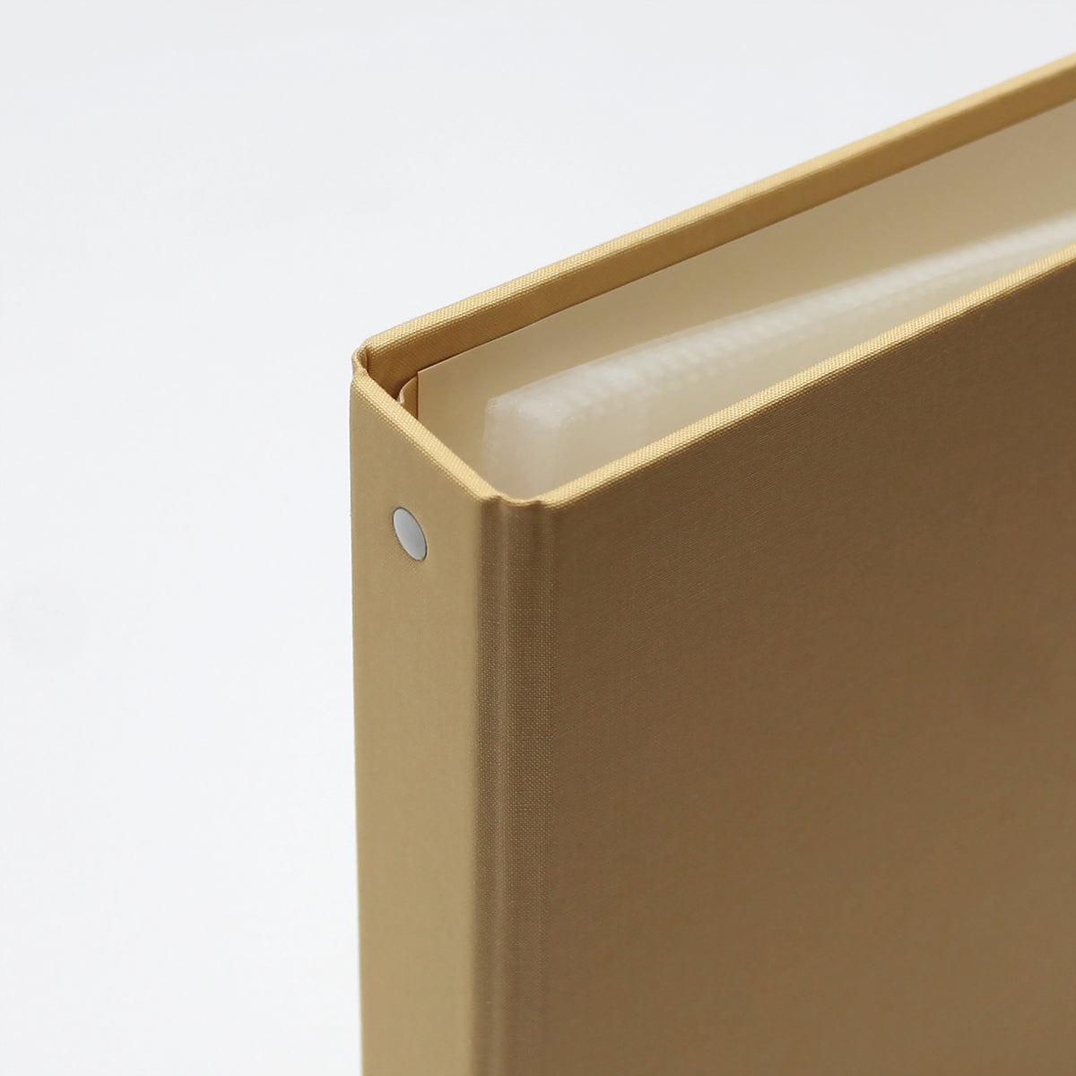 Medium Photo Binder For 4x6 Photos | Cover: Buttercup Yellow Cotton | Available Personalized