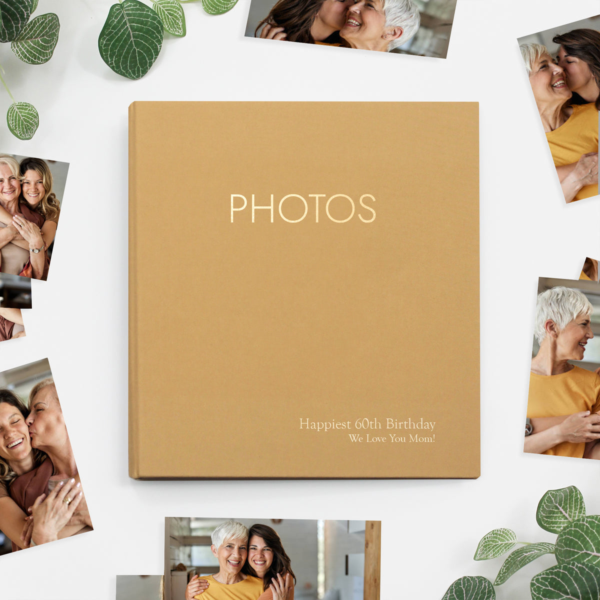 Medium Photo Binder For 4x6 Photos | Cover: Buttercup Yellow Cotton | Available Personalized