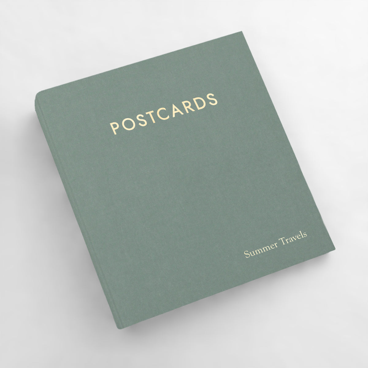 Medium Postcard Album | Cover: Jade Green Cotton | Available Personalized