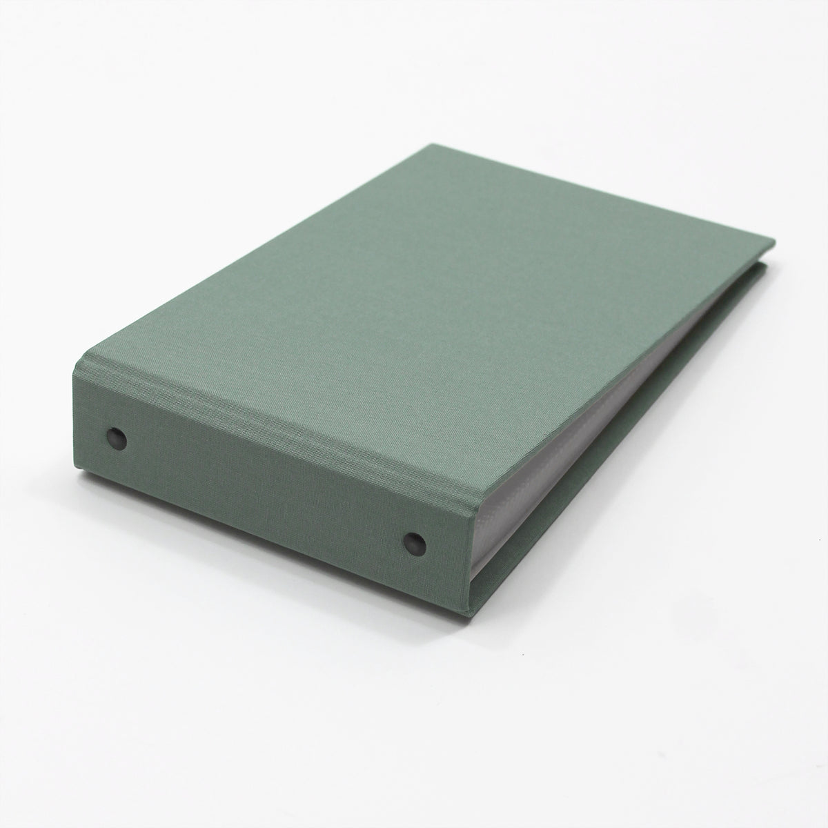 Small Photo Binder | for 5x7 Photos | with Jade Green Cotton Cover