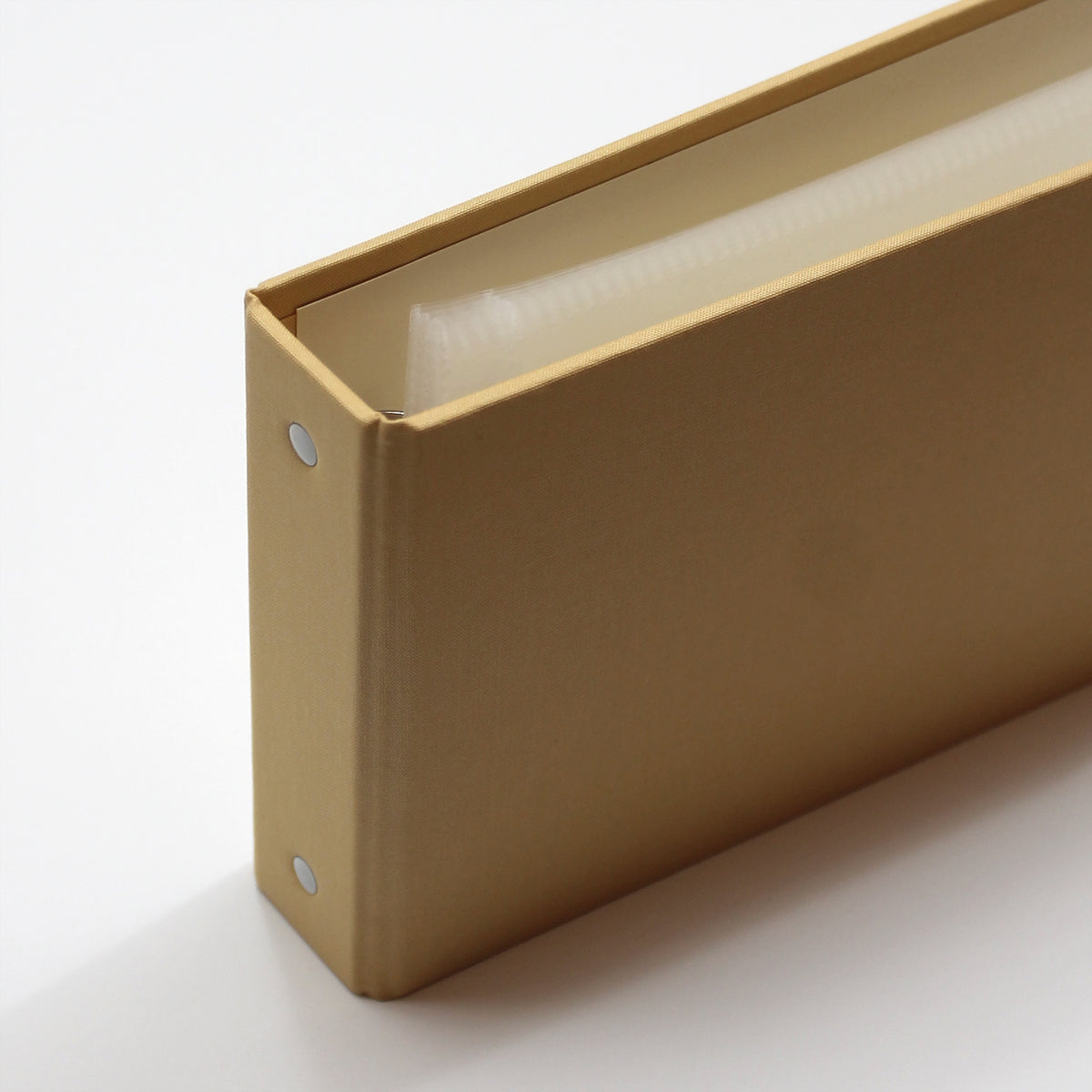 Small Photo Binder | for 5x7 Photos | with Buttercup Yellow Cotton Cover