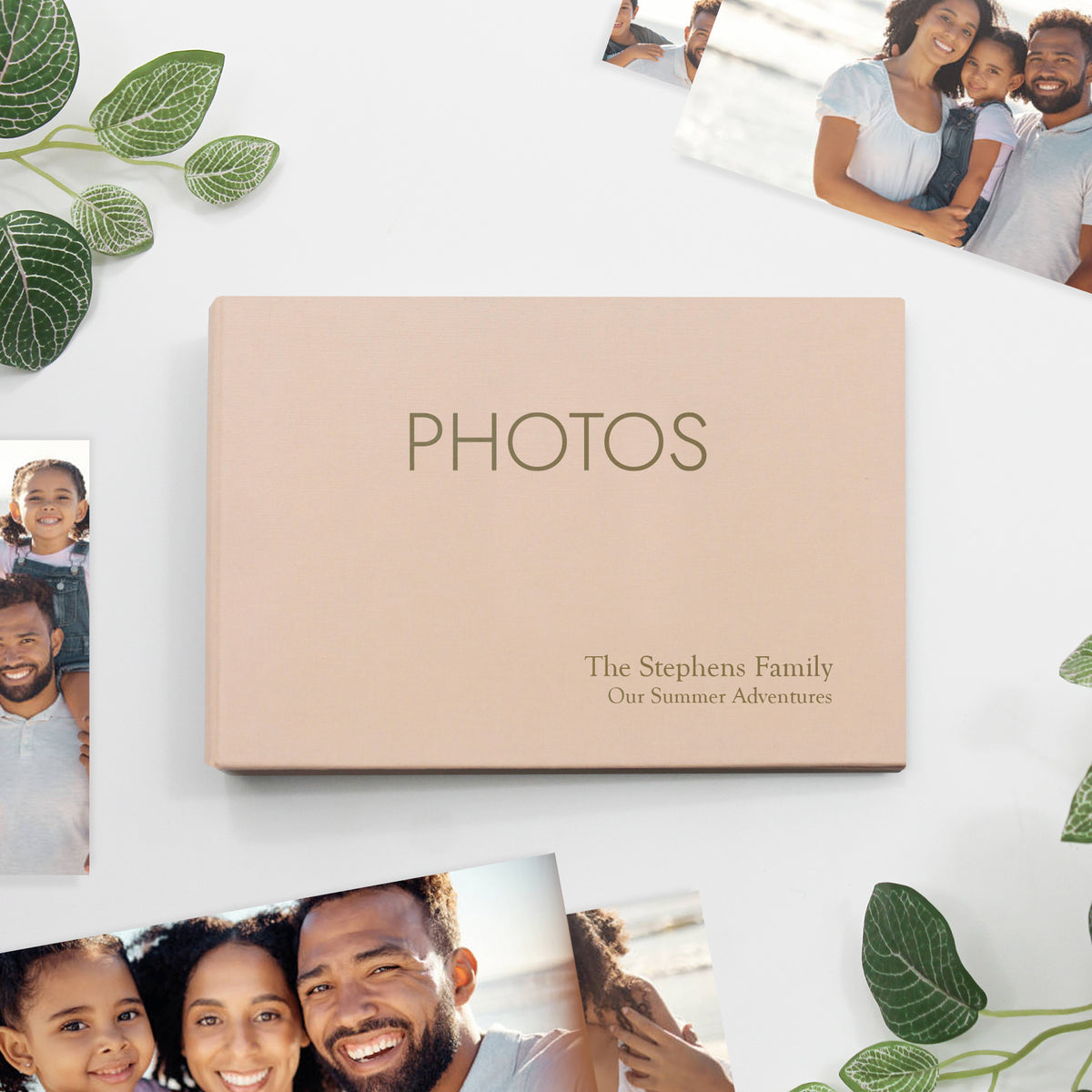 Small Photo Binder for 4x6 Photos | Peachy Pink Cotton