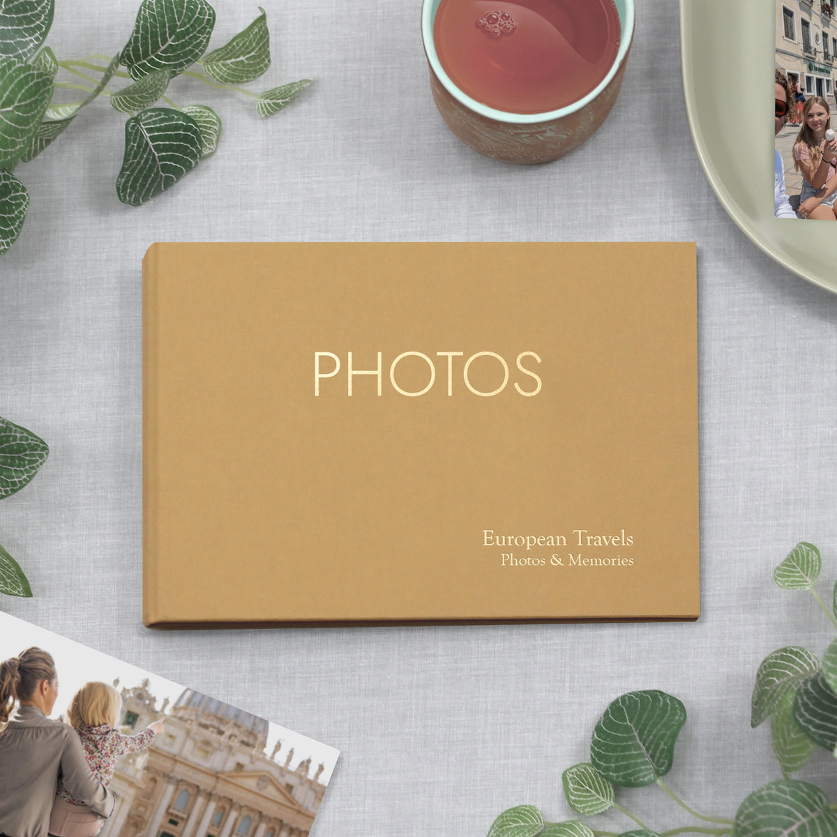 Small Photo Binder | for 5x7 Photos | with Buttercup Yellow Cotton Cover