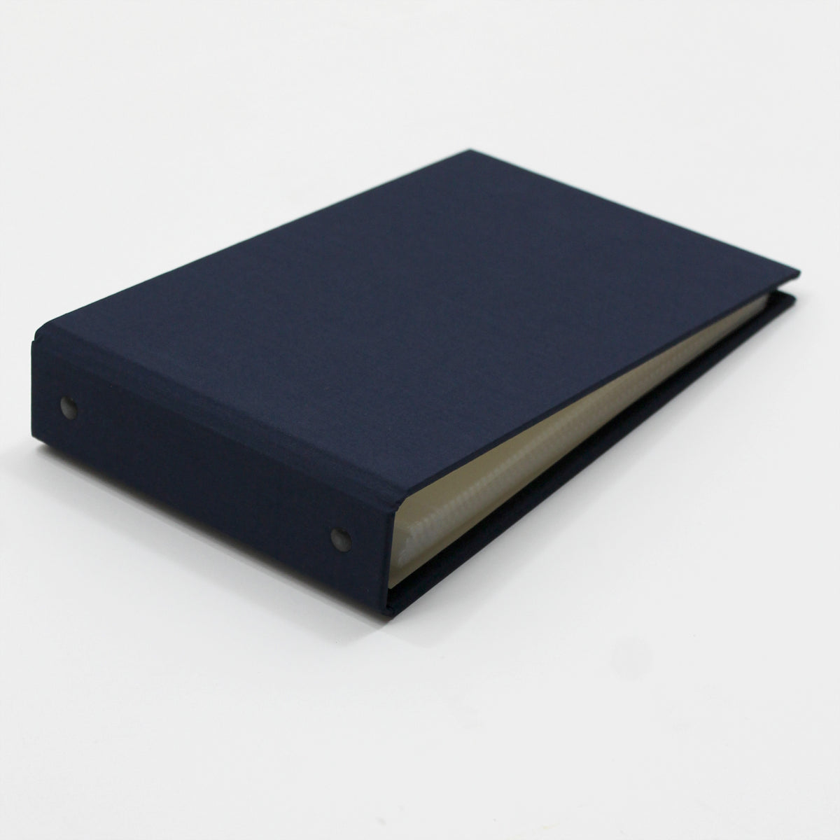 Small Photo Binder | for 5x7 Photos | with Navy Blue Cotton