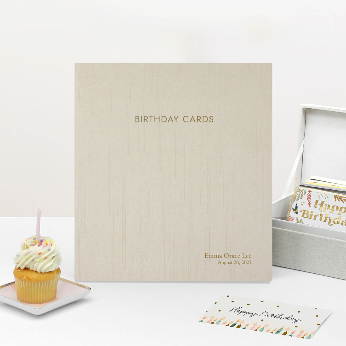 The Birthday Card Binder | Ivory Silk