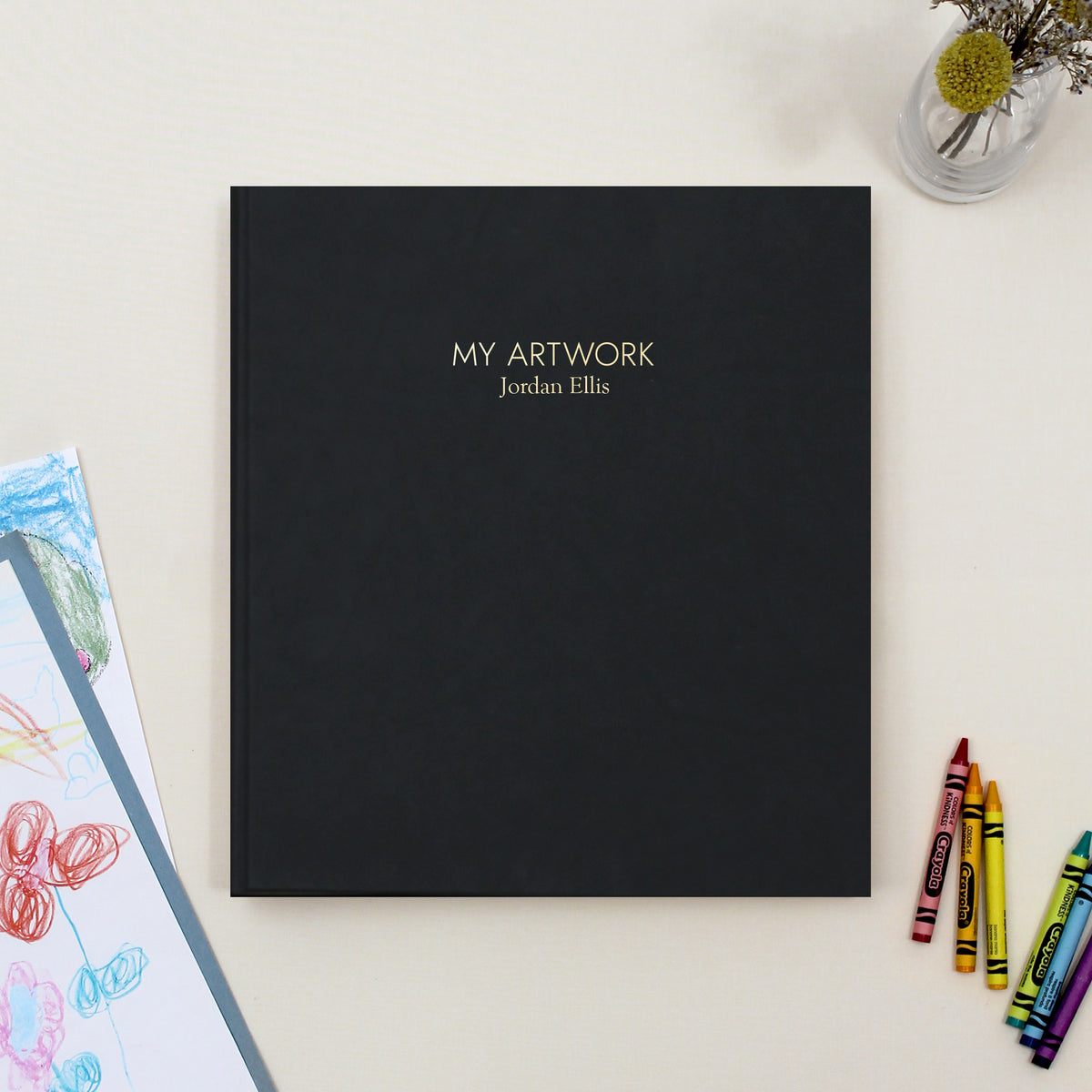 My Artwork Binder | Black Vegan Leather