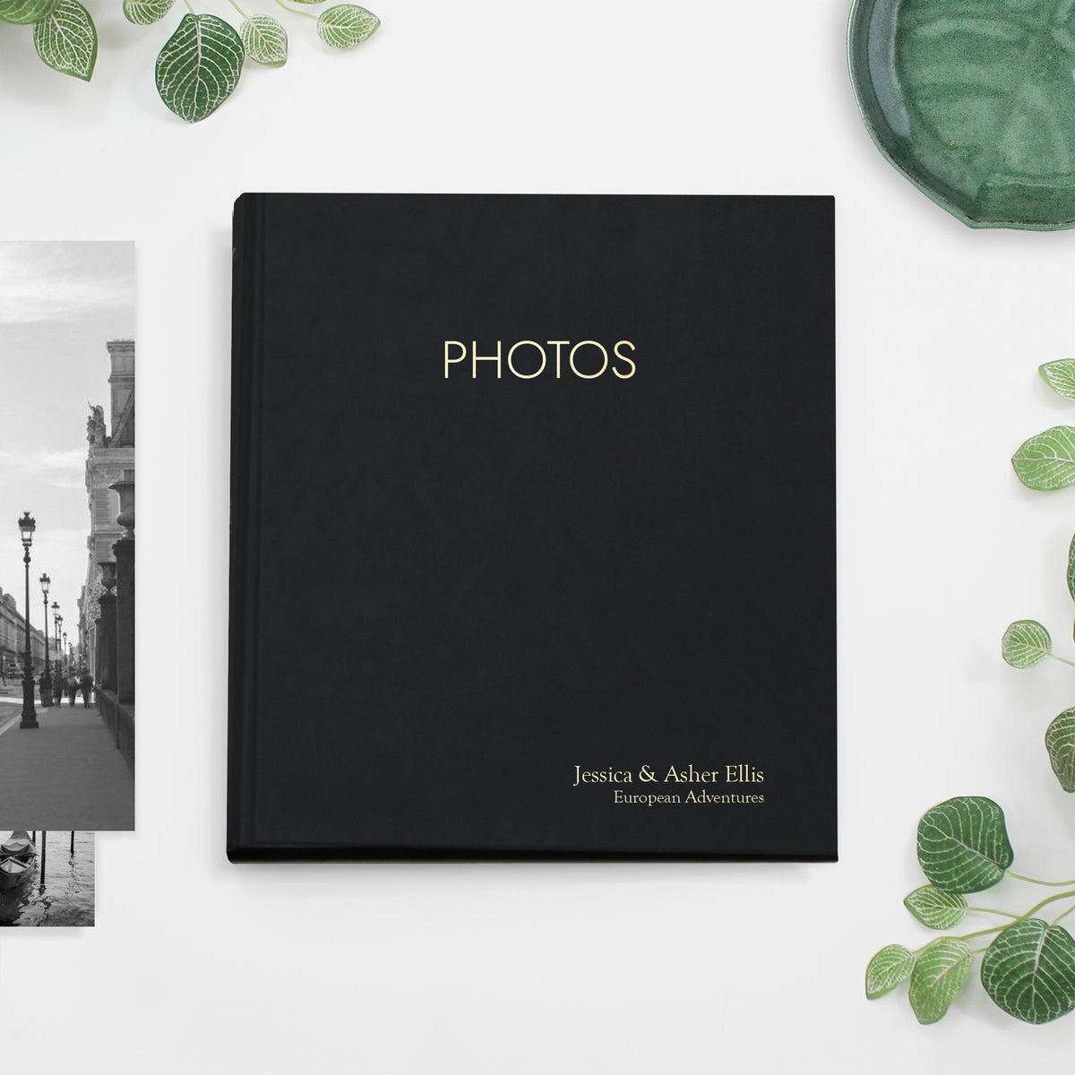 Large Photo Binder For 8x10 Photos | Black Vegan Leather