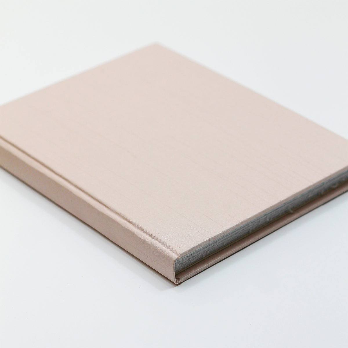 Large 8x10 Blank Page Journal | Cover: Blush Pink Silk | Available Personalized