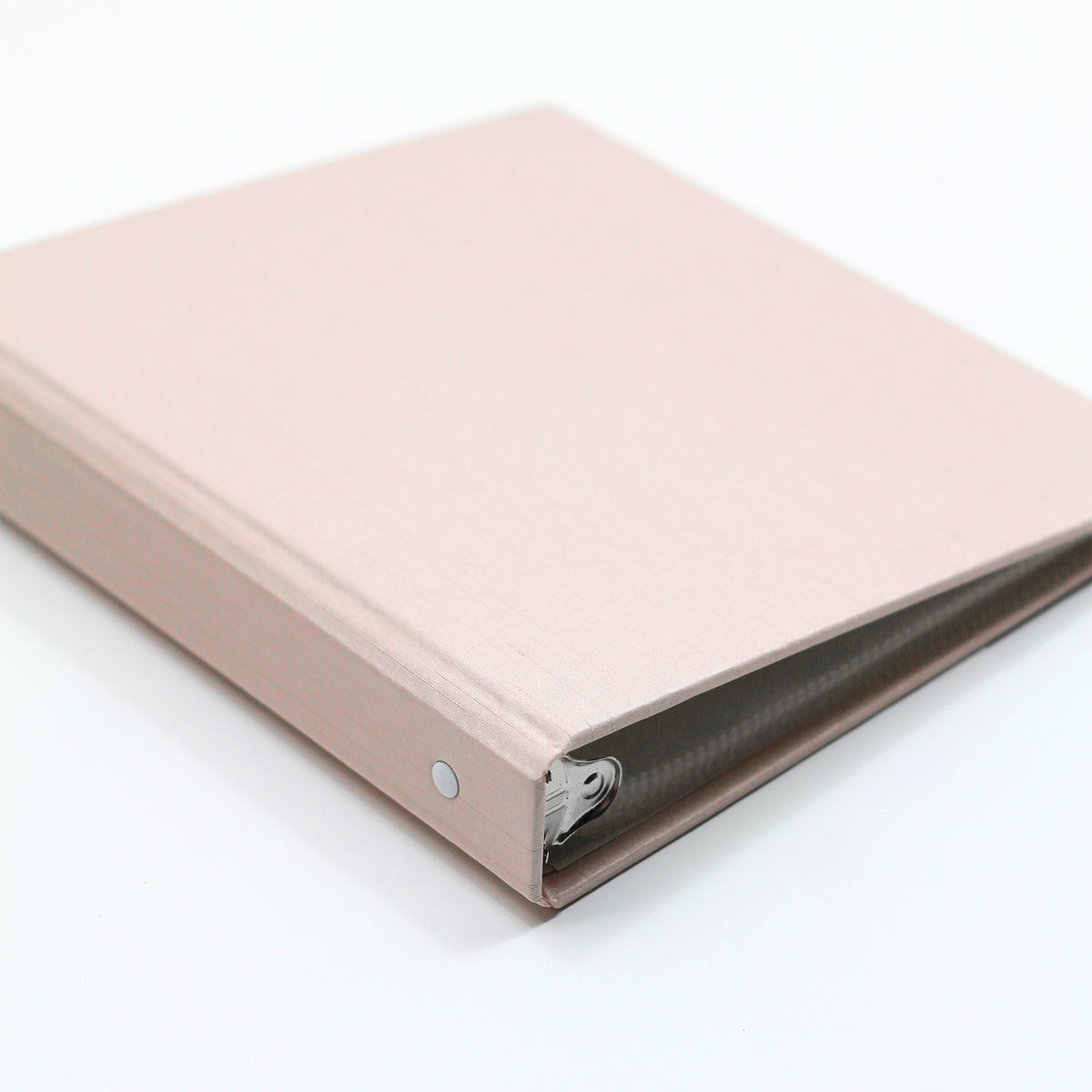Medium Photo Binder For 4x6 Photos | Cover: Blush Pink Silk | Available Personalized