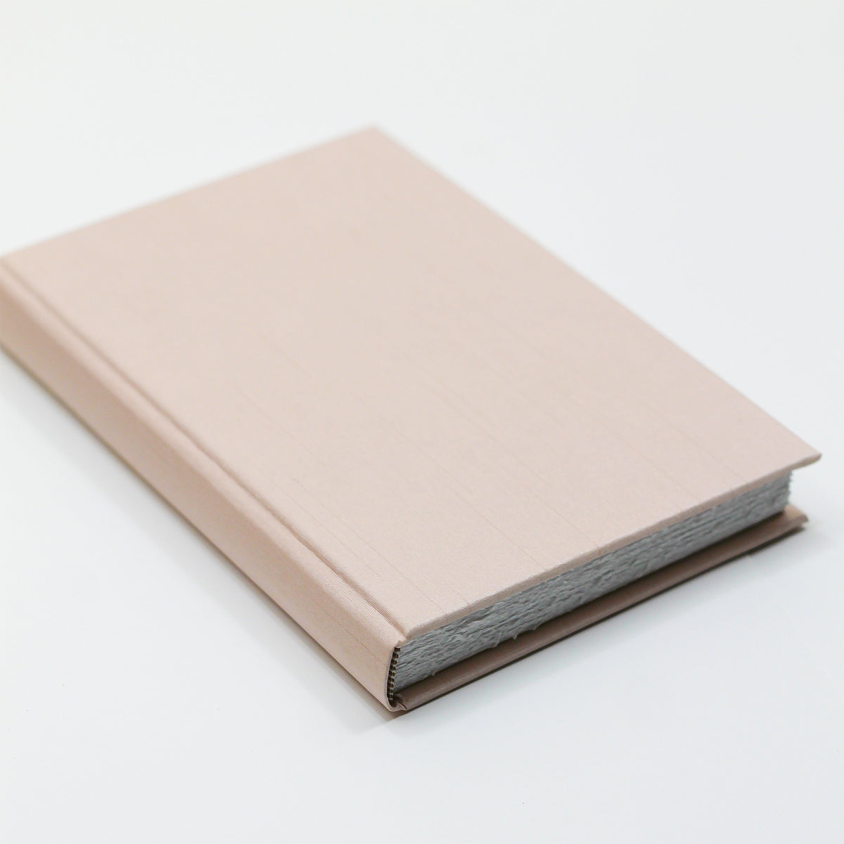 Medium 5.5x8.5 Blank Page Journal | Cover: Blush Pink Silk | Available Personalized