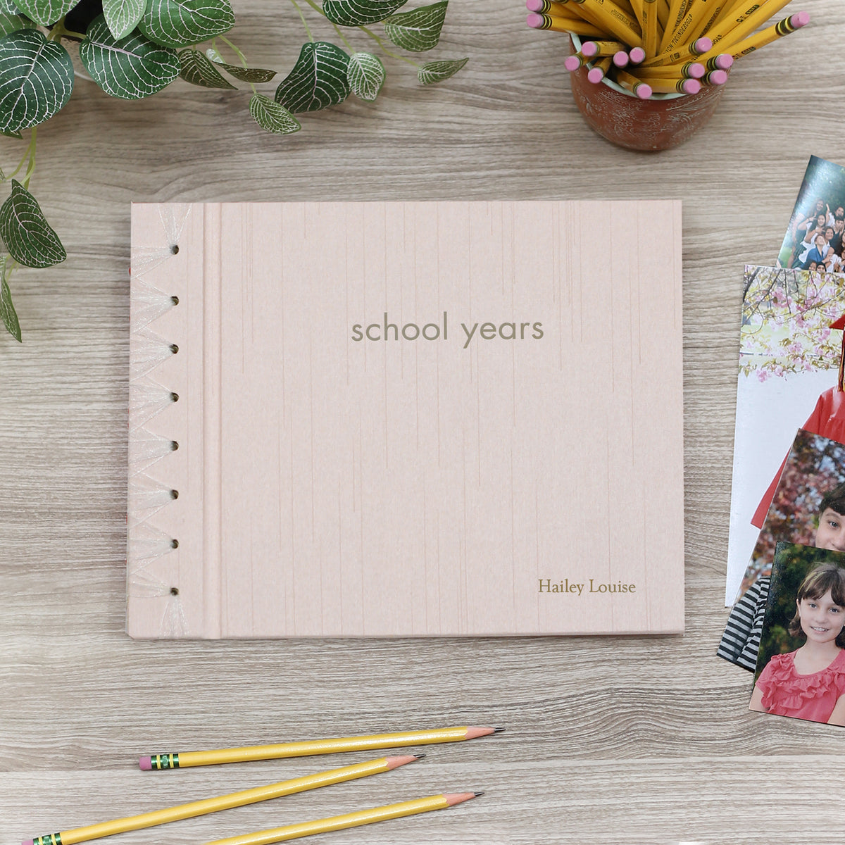 School Years with Blush  Pink Silk Cover