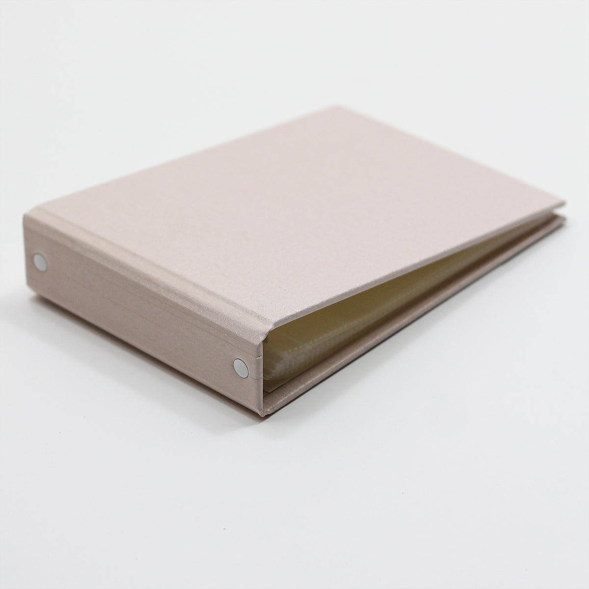 Small Photo Binder | for 4x6 Photos | with Blush Pink Silk