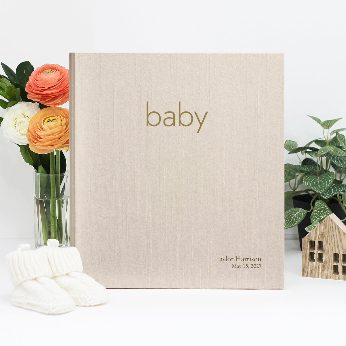 The Baby Memory Binder | Ivory Silk